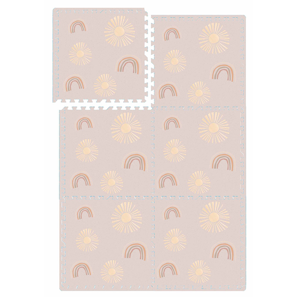 Bumble & Bird BabySafe Play Mat - Rainbow - 6pc Set