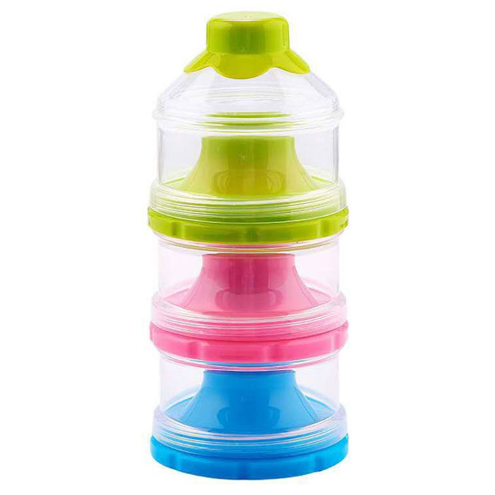 Purple Parrot - 3-Tier Milk Powder Container - Assorted