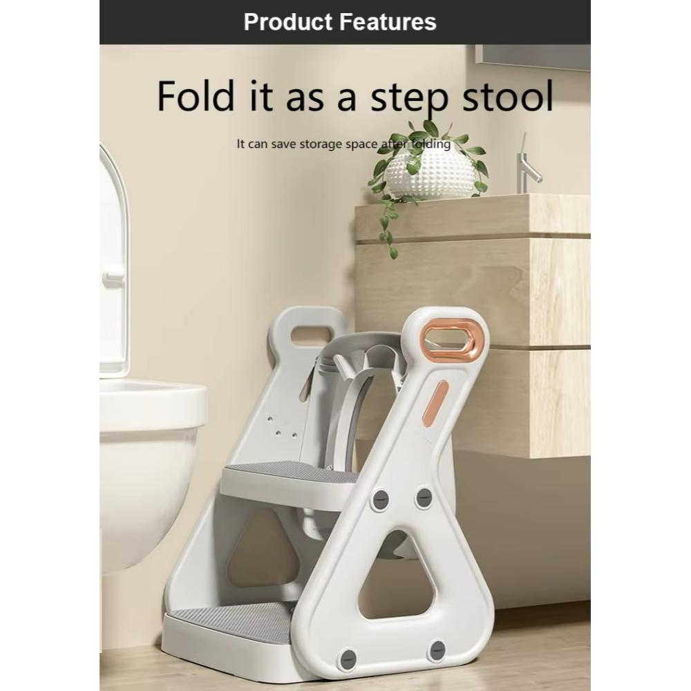 Mini Panda - Little Tots Potty Training Seat With Ladder - White