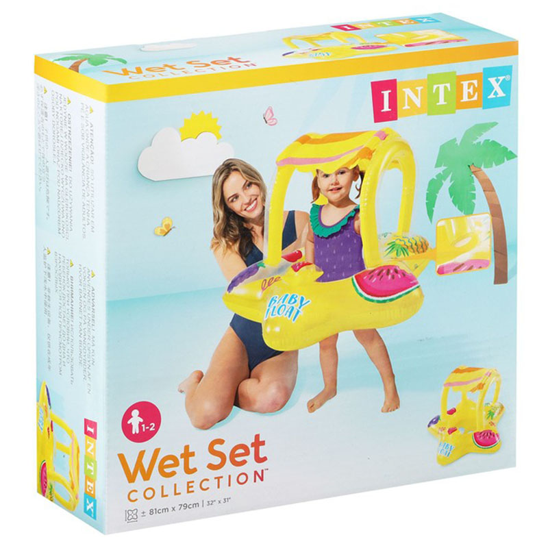 Intex - Starfish Baby Float - Yellow - Inflatable Pool Float