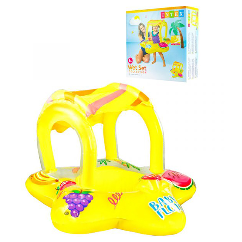 Intex - Starfish Baby Float - Yellow - Inflatable Pool Float