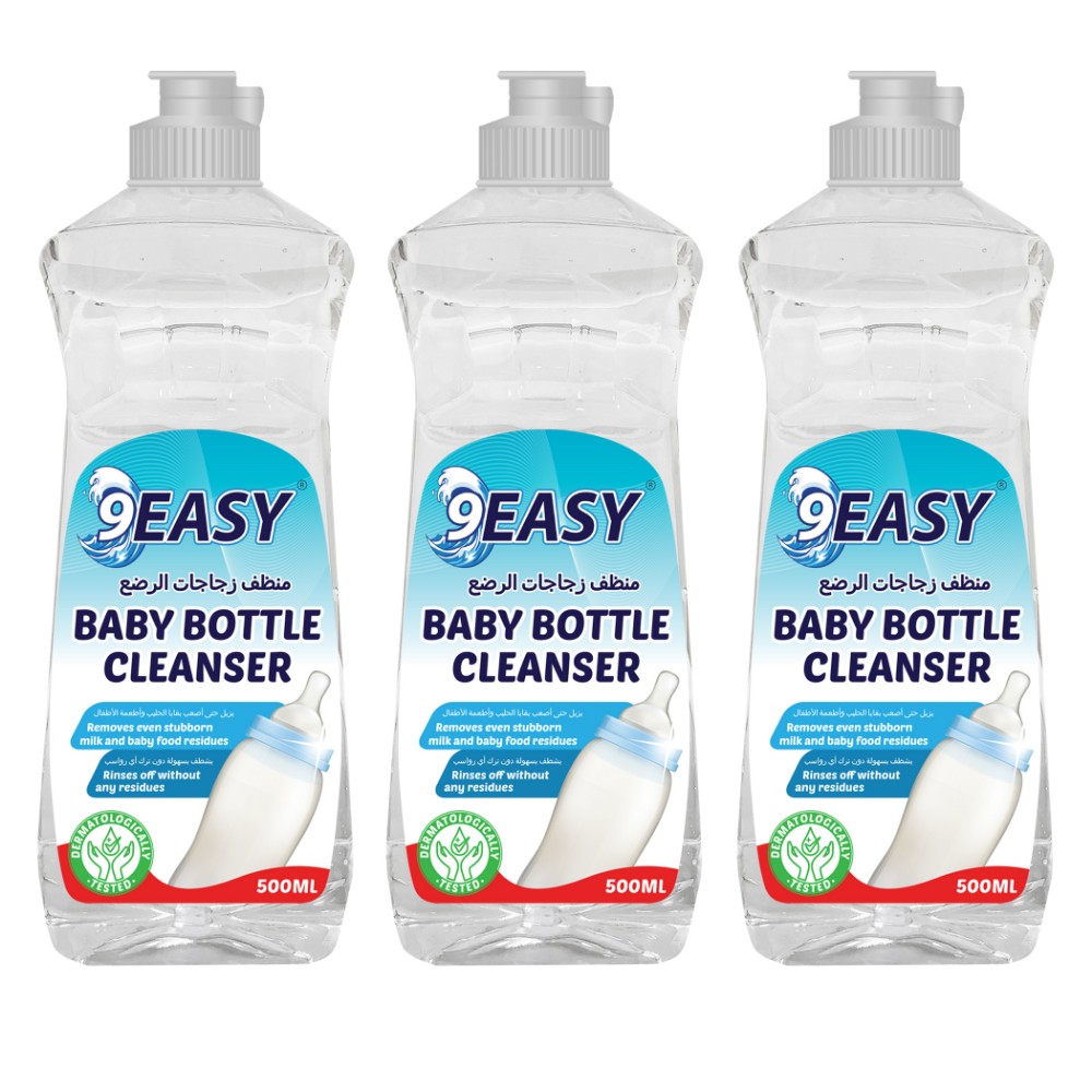 9EASY - Baby Bottle Cleanser - 500ml - Pack of 3