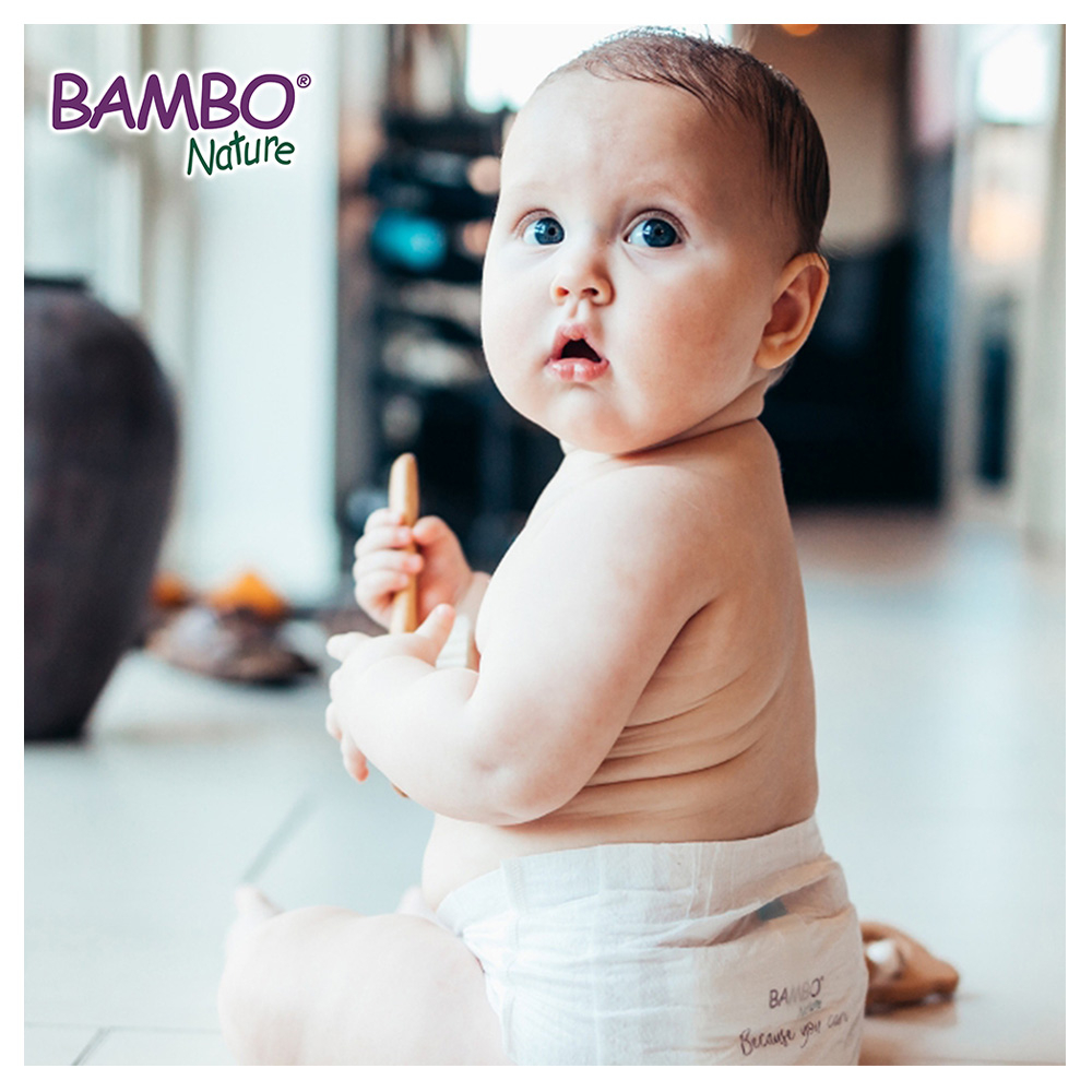 Bambo Nature - Eco Friendly Diapers, Size 2, 3-6kg 192 Diapers, Mega pack