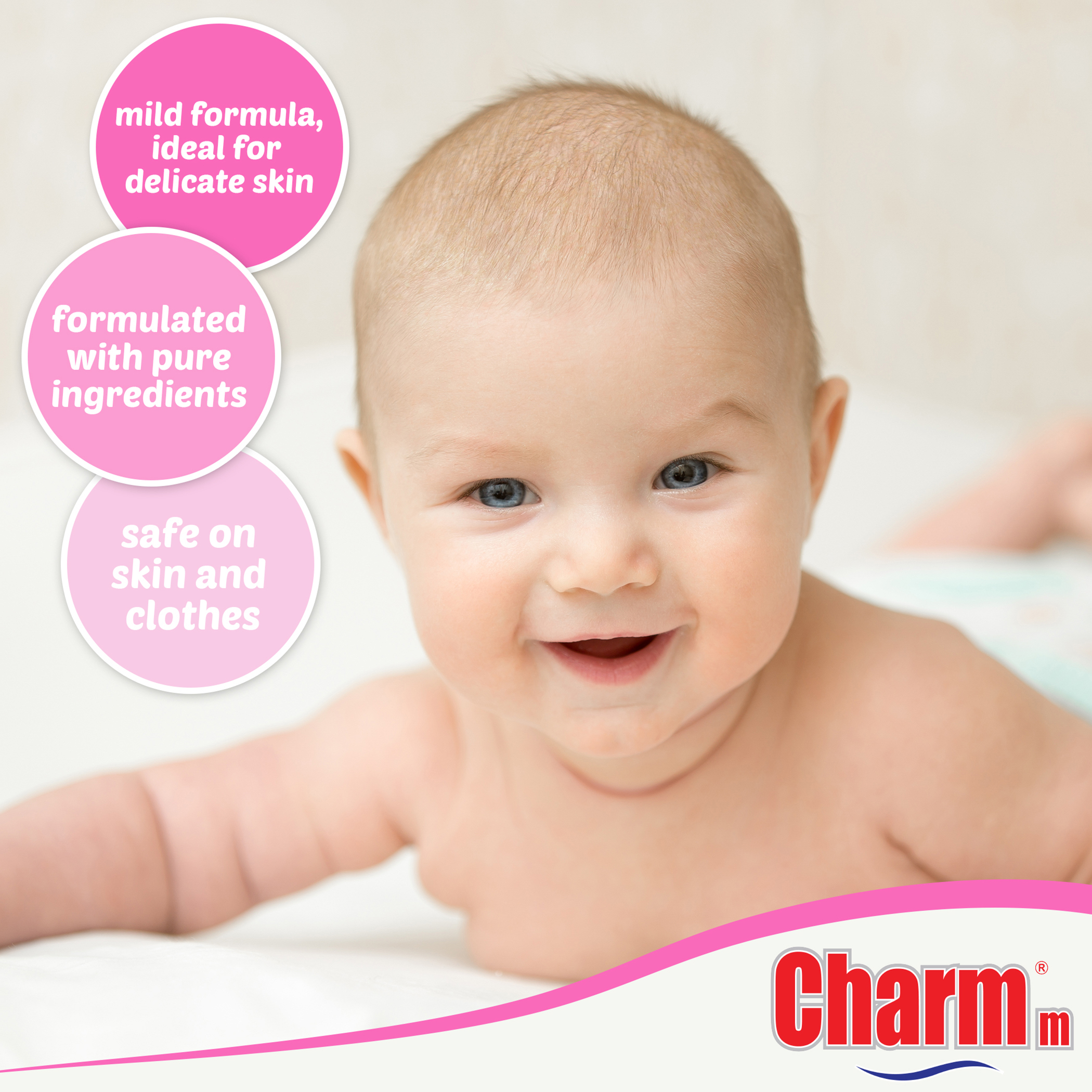 Charmm - Baby Laundry Liquid With Bottle & Toy Cleanser - 1 L