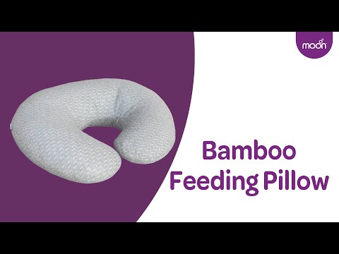 Moon Bamboo Feeding Pillow - Grey
