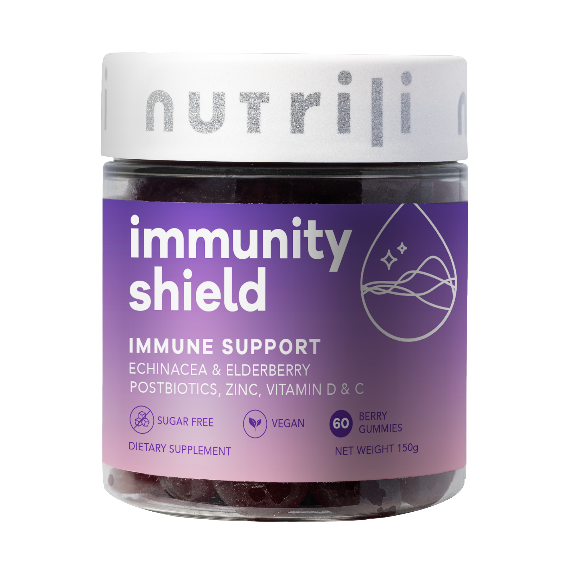 Nutrili - Immunity Shield Sugar Free Gummies - 60pcs