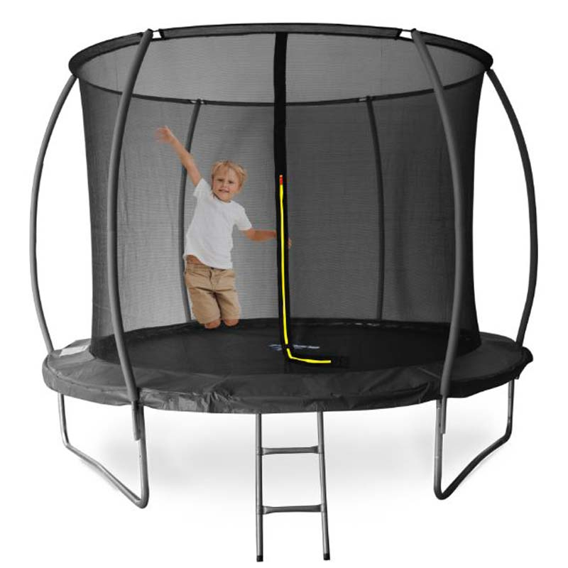 Buddiez 8ft Outdoor Trampoline with Safety Net & Ladder 244cm