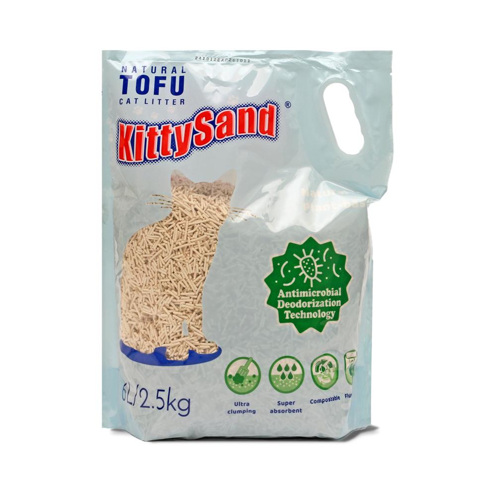 KittySand - Tofu Flushable Clumping Cat Litter 6L/2.5kg