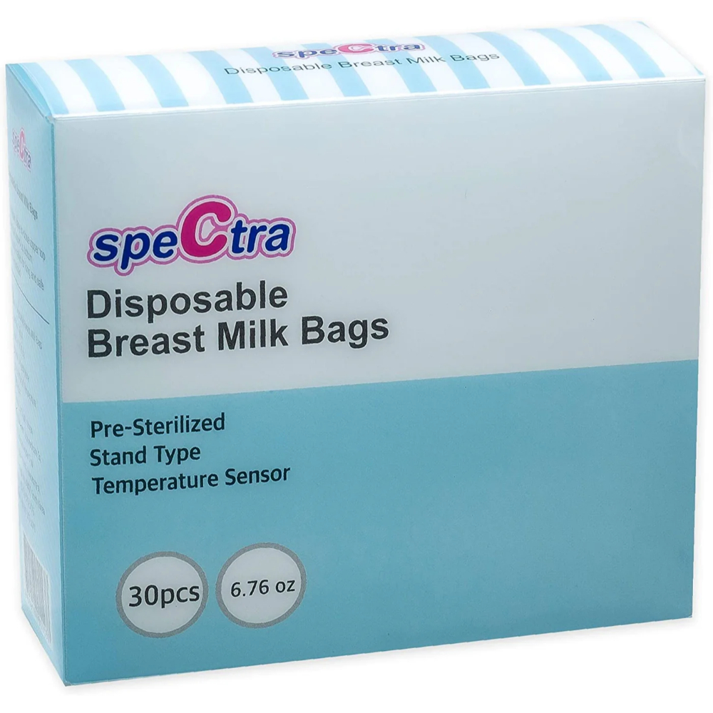 سبيكترا - أكياس حليب الثدي للاستخدام مرة واحدة، عبوة من 30 كيسًا