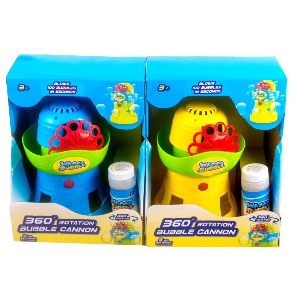 Wanna Bubble 360 Degree Rotation Bubble Blaster 1pc Assorted