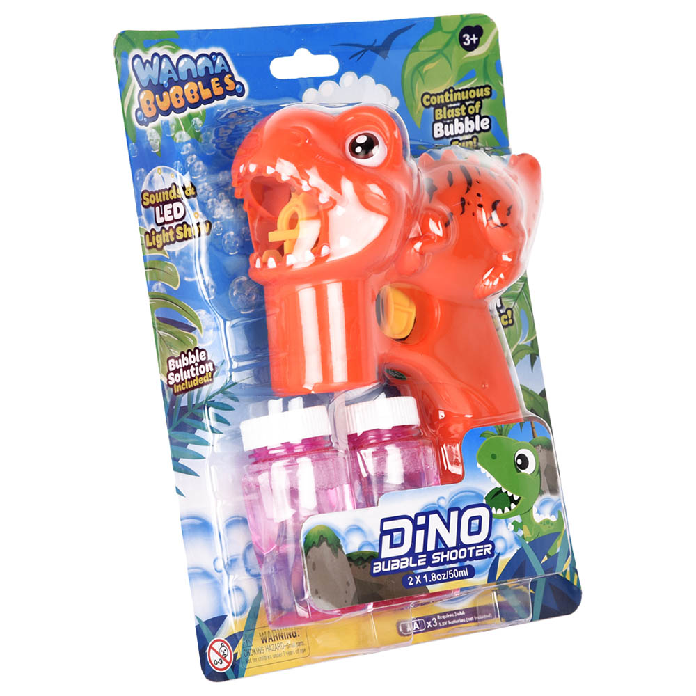 Wanna Bubbles - T-Rex Dinosaur Bubble Shooter - Assorted 1pc