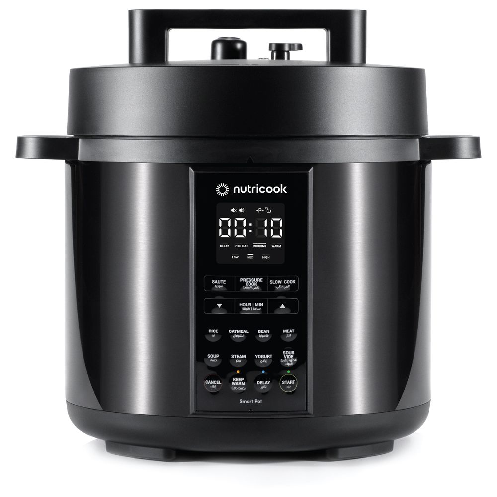 Nutricook - 9-in-1 Smart Pressure Cooker 6L, 1000W - Black