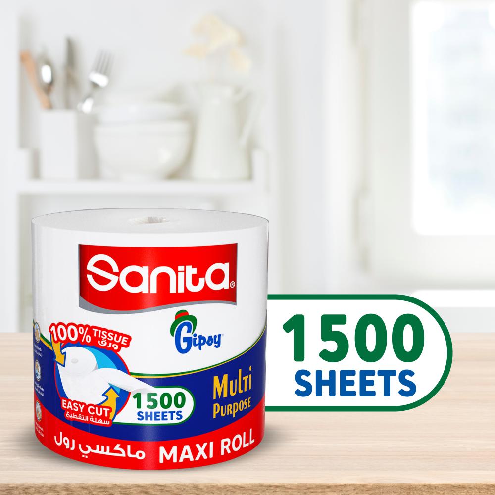Sanita Gipsy - Maxi Roll 1500 Sheets - White
