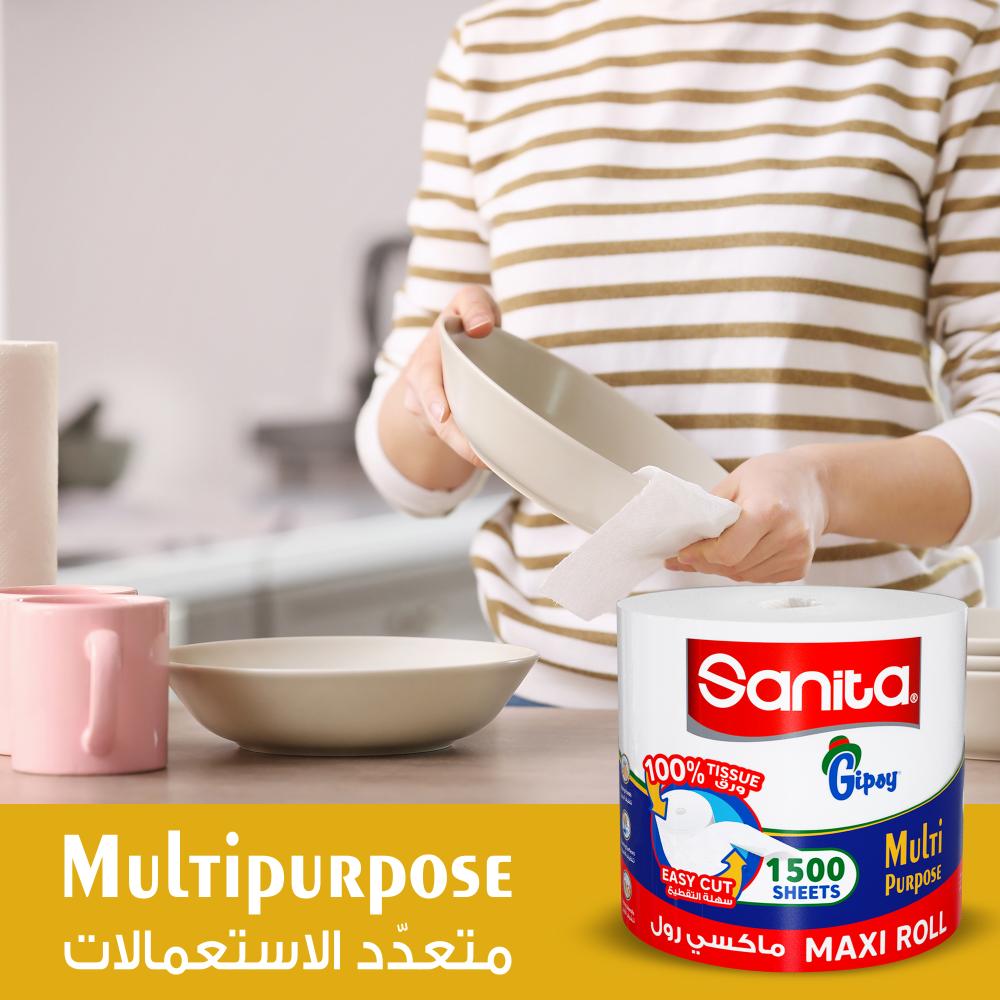 Sanita Gipsy - Maxi Roll 1500 Sheets - White