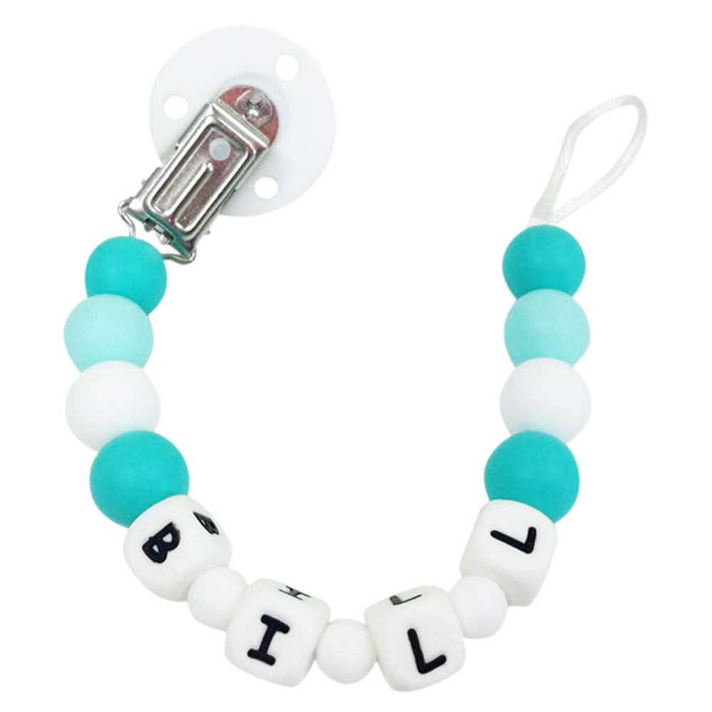 Desert Chomps - Personalized Pacifier Clip - Aqua Sea