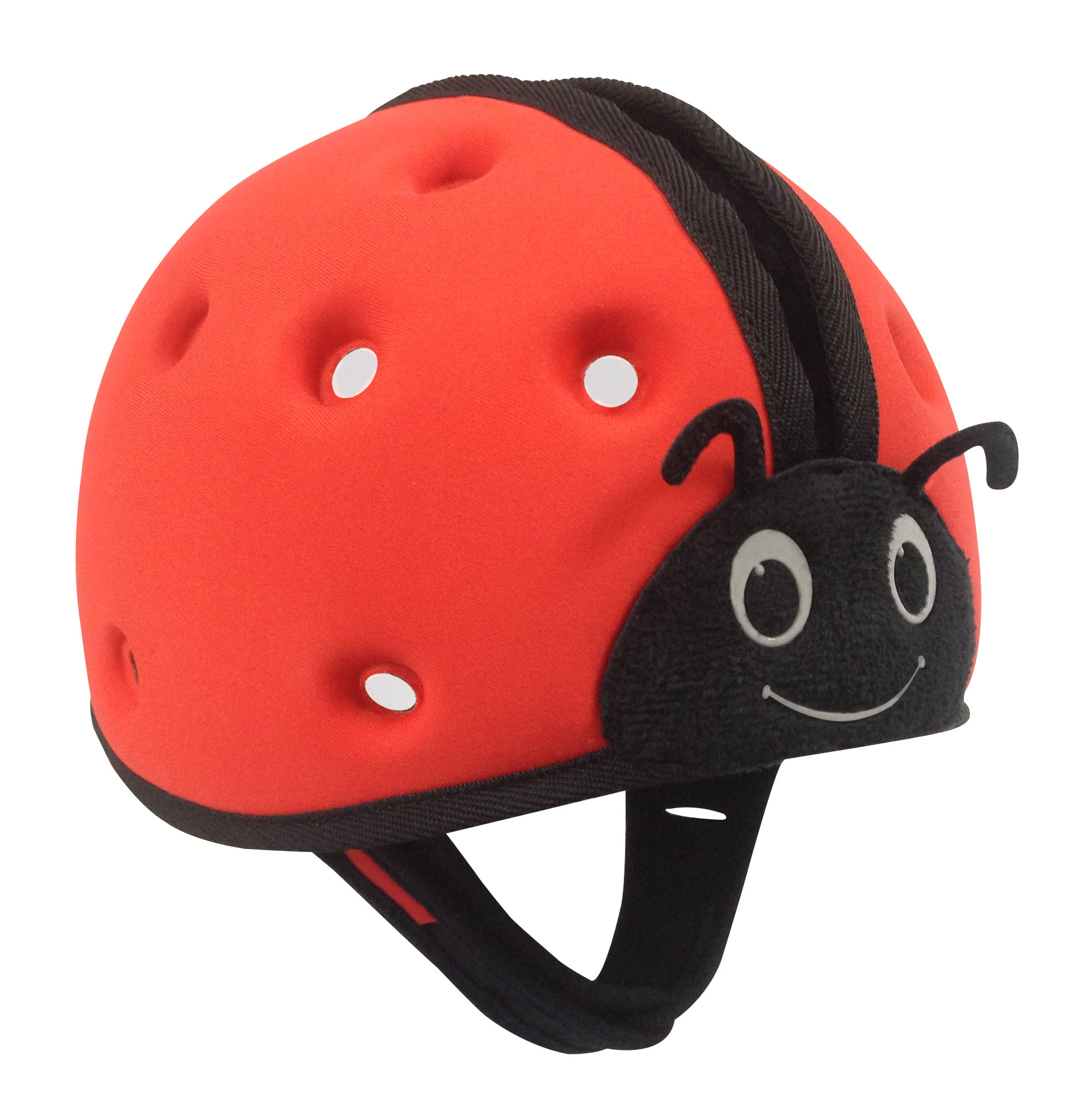 SafeheadBABY - Soft Protective Headgear - Ladybird Red