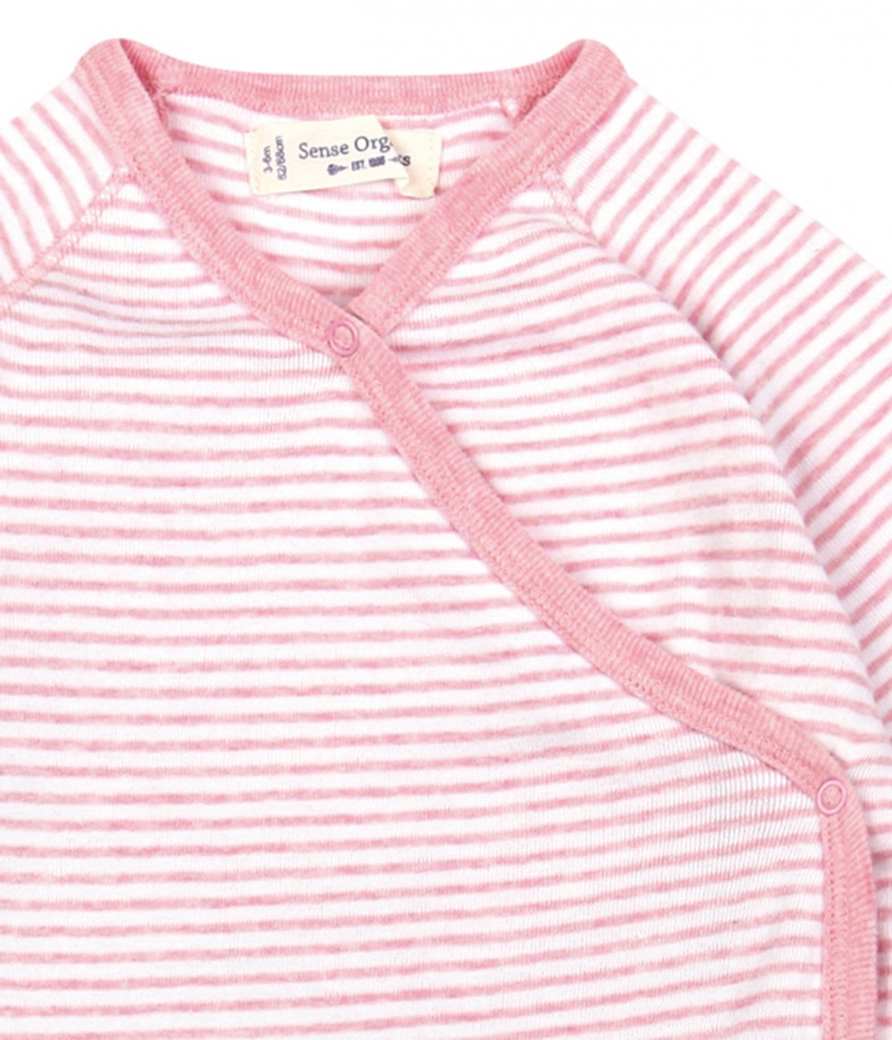 Sense Organics Renuka Wrap Growsuit Footed - Pink