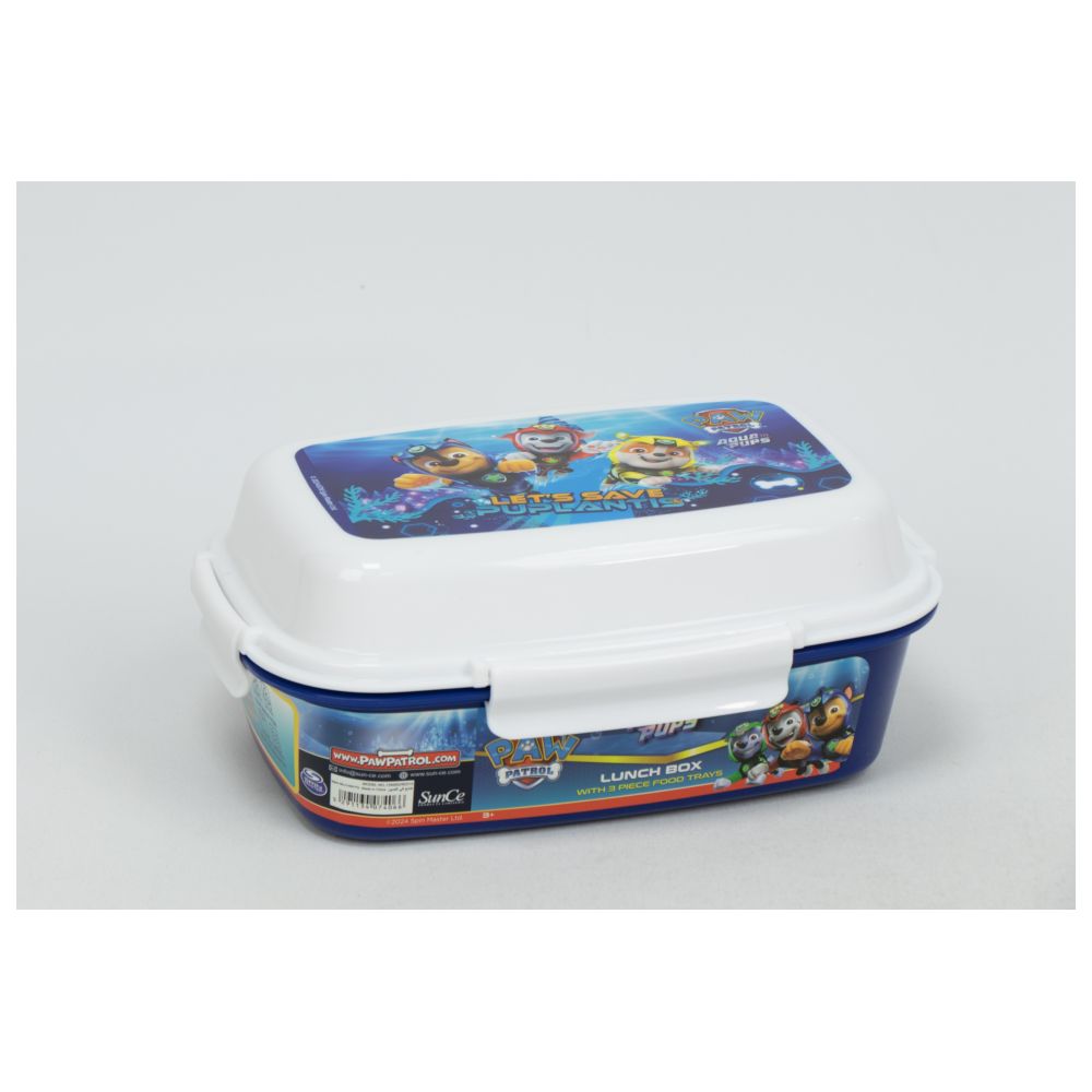 سونسي - صندوق غداء مع 4 مشابك و4 أقسام - با بترول