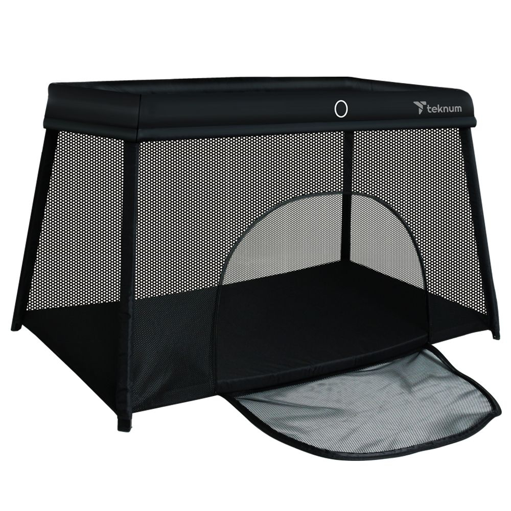 Teknum - Portable Quick Fold Playard & Cot - Midnight Black