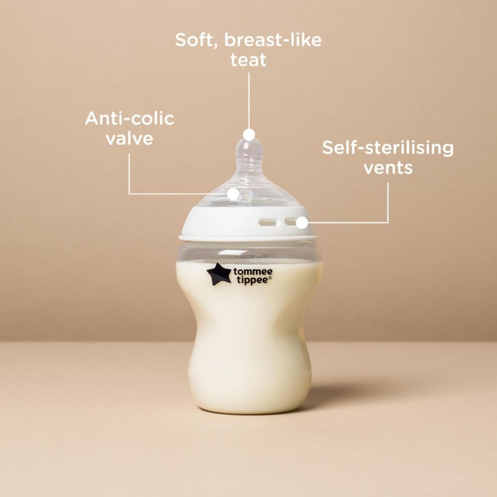 Tommee Tippee Bottles 260ml 6-Pack Self-Sterilizing