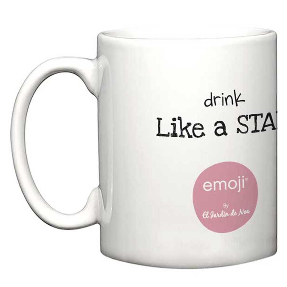emoji - Drink Like A Star Noa Mug - White - 500ml