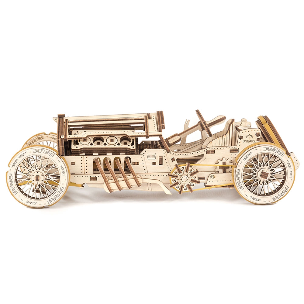Ugears - U-9 Grand Prix Car - Racing 3D Puzzle Kit Gift
