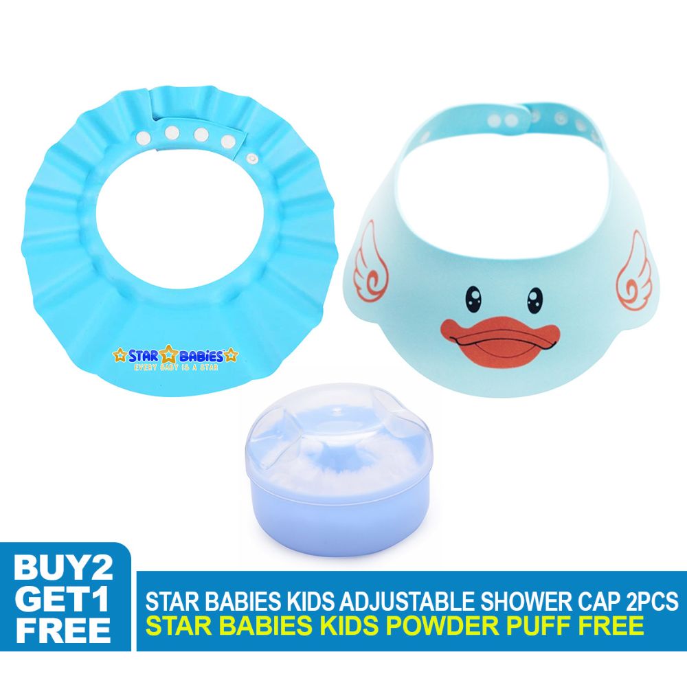Star Babies - Shower Cap Pack Of 2 & Powder Puff
